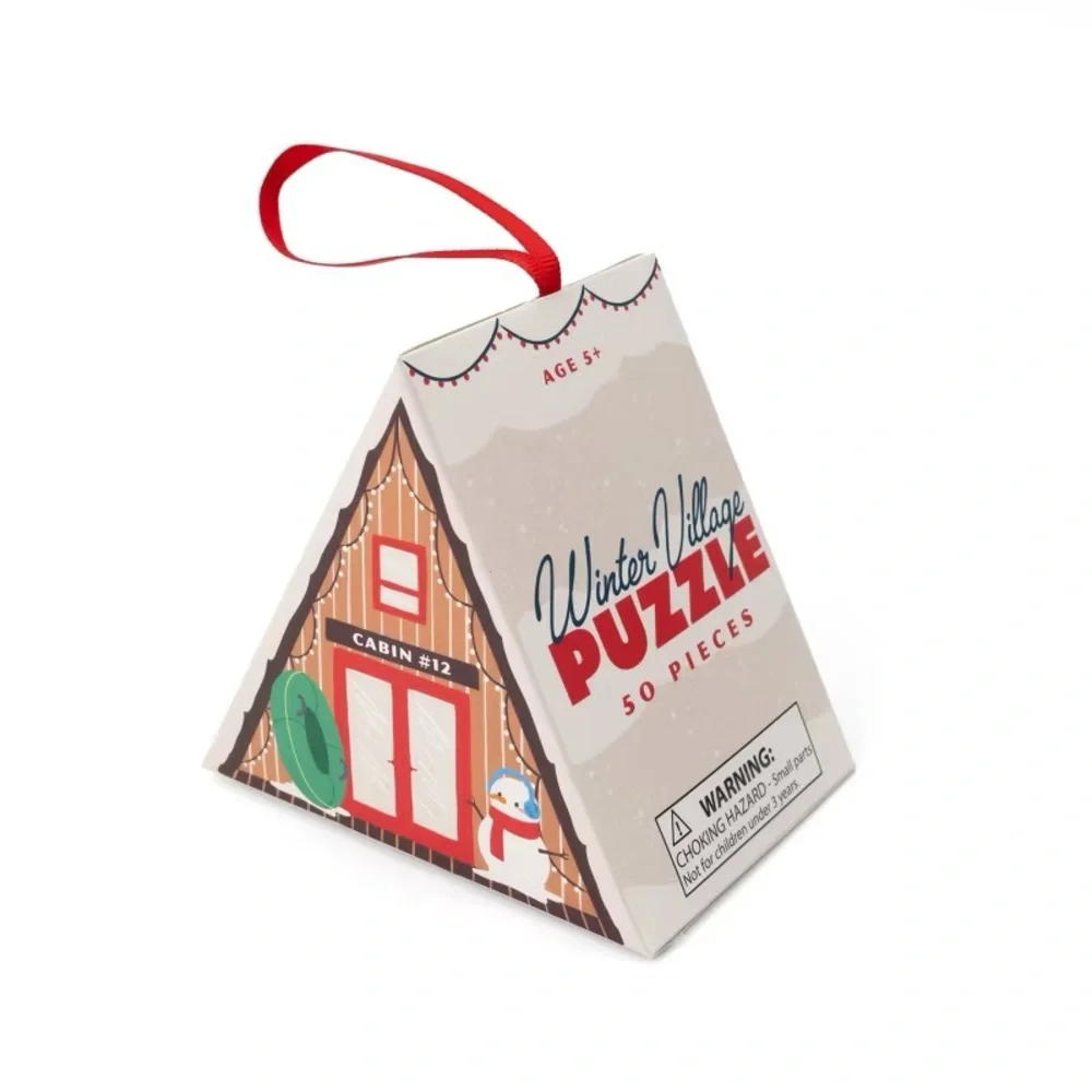 3 Target Bullseye Puzzle Ornaments